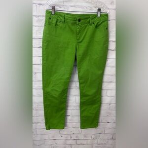 Talbots Signature Slim Ankle 10P / 30 Green Jeans Denim Business Causial Pants